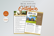 Real Estate Newsletter October, a Flyer Template by yesitisprintable (Thumbnail 1 of 5)
