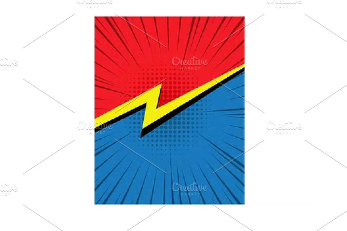 Comic Book Cover Style EPS Vector, a Background Graphic by TrueVector