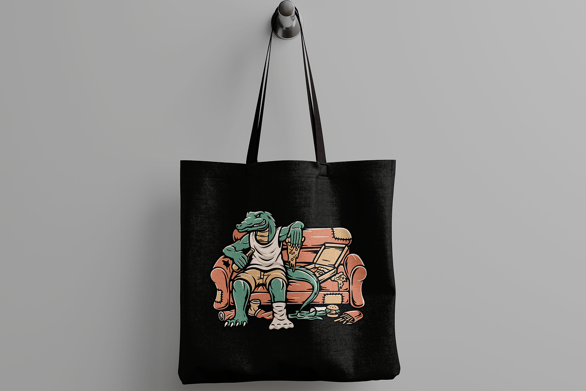Lazy Alligator on Couch, an Object Illustration by nomlimo.com (Photo 3 of 3)