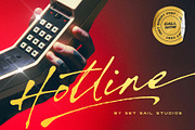 Hotline Script Font, a Script Font by Sam Parrett (Thumbnail 1 of 7)