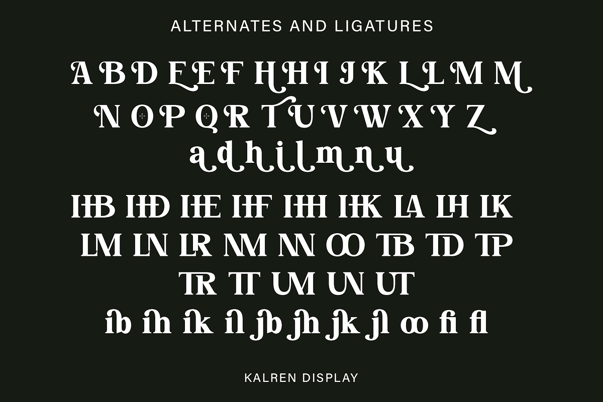 Kalren Display, a Serif Font by Zaloma Studio (Photo 13 of 13)