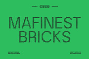 Mafinest Bricks, a Sans Serif Font by Craft Supply Co. (Thumbnail 1 of 8)