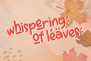 Autumn | Handdrawn Font with Doodles, a Script Font by rulihoki studio (Thumbnail 4 of 8)