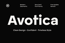 Avotica - Geometric Font Family