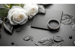 Black and white wedding concept with, a Photo by Rodica Ciorba