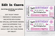 Happy Birthday Gift Boarding Pass, a Card Template by YasdeyDesigns (Thumbnail 5 of 8)