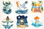 Summer Sublimation Clipart, an Illustration by DreamCafeArt (Thumbnail 2 of 6)