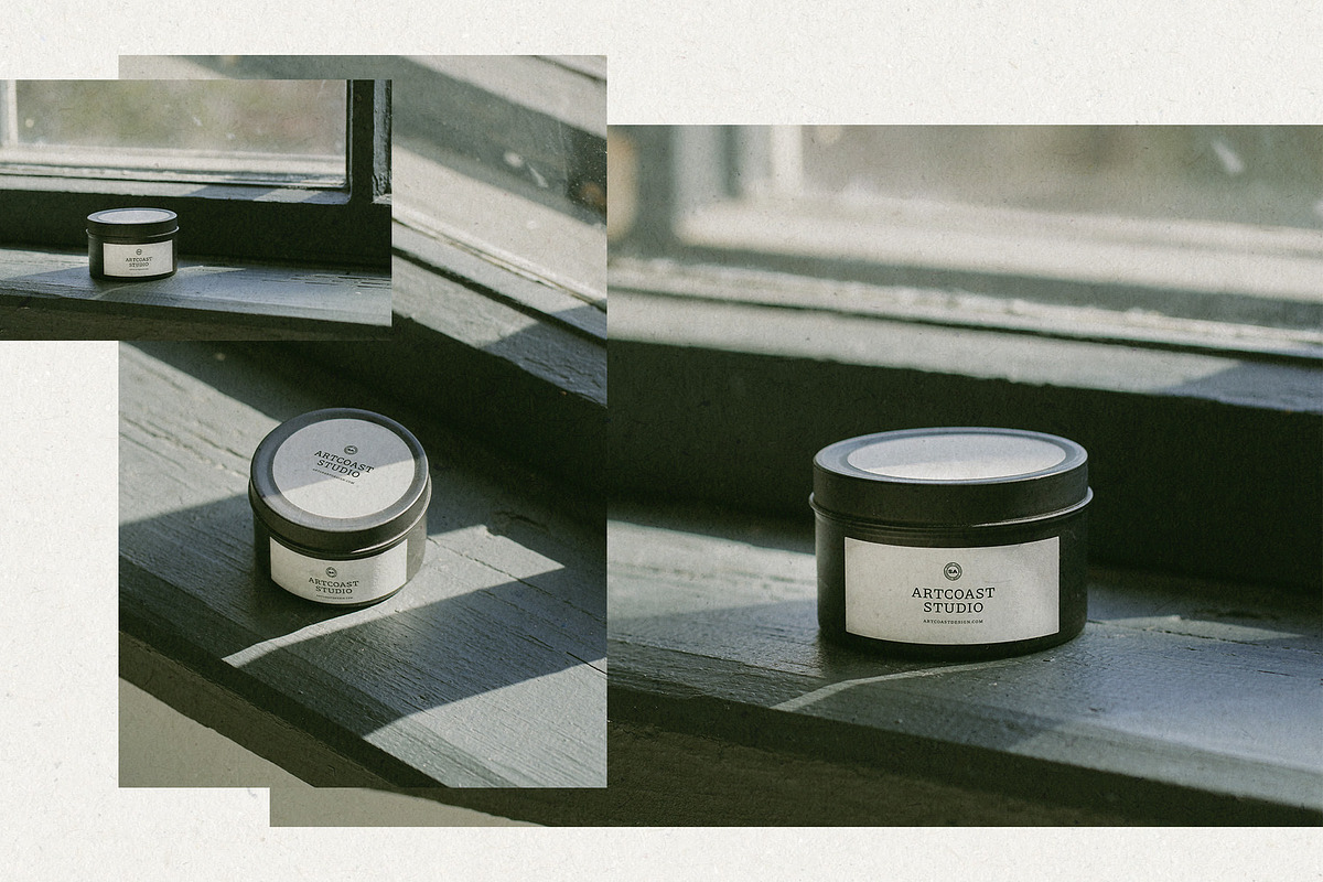 Black Candle Label Mockup, a Packaging Mockup by Artcoast Studio (Photo 6 of 10)