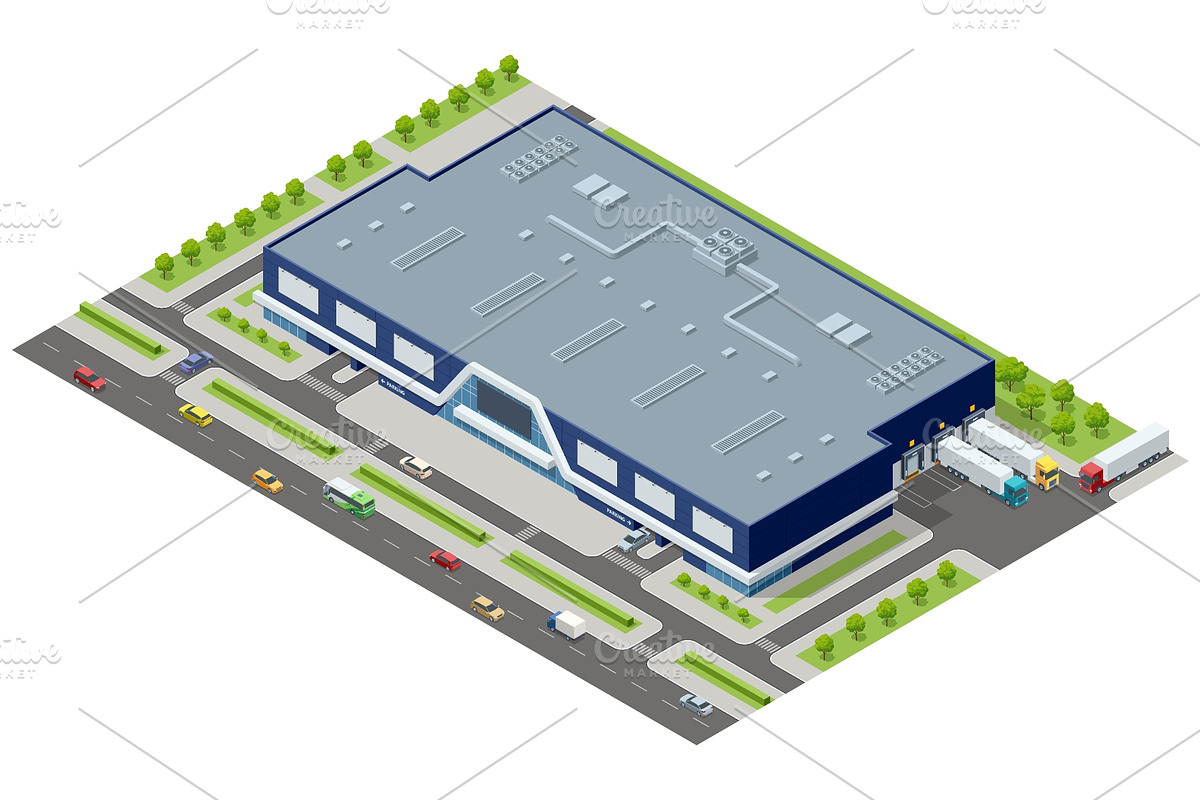 Isometric Strip Mall and Retail, an Object Illustration by Golden Sikorka (Photo 3 of 3)