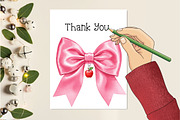 Teacher Coquette Bow Clipart Set, an Illustration by Creative Art (Thumbnail 4 of 9)