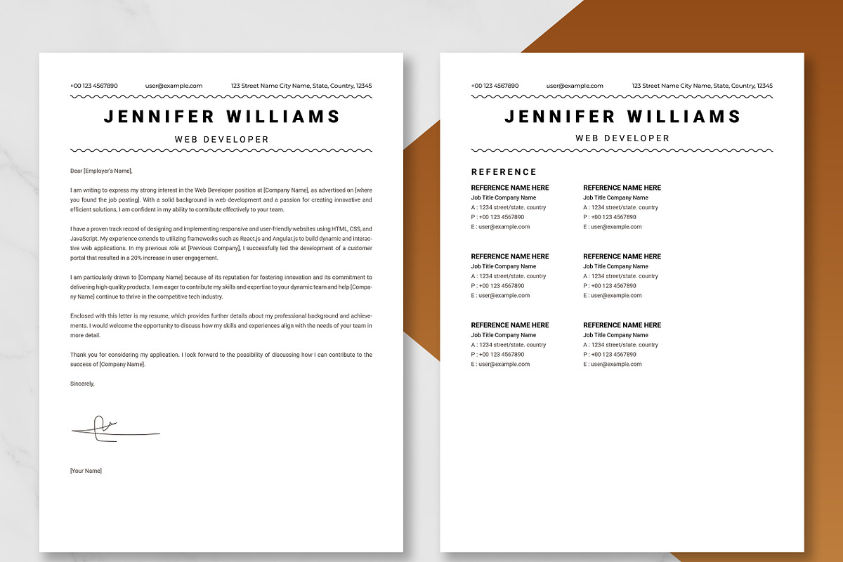 Web Developer Resume Template, a Resume Template by ResumeInventor (Photo 4 of 9)