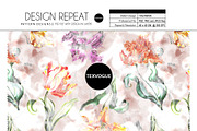 Seamless Pastel Tulip Pattern, a Pattern Graphic by texvogue (Thumbnail 3 of 14)