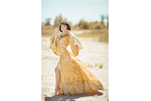 Woman Like Egyptian Queen Cleopatra