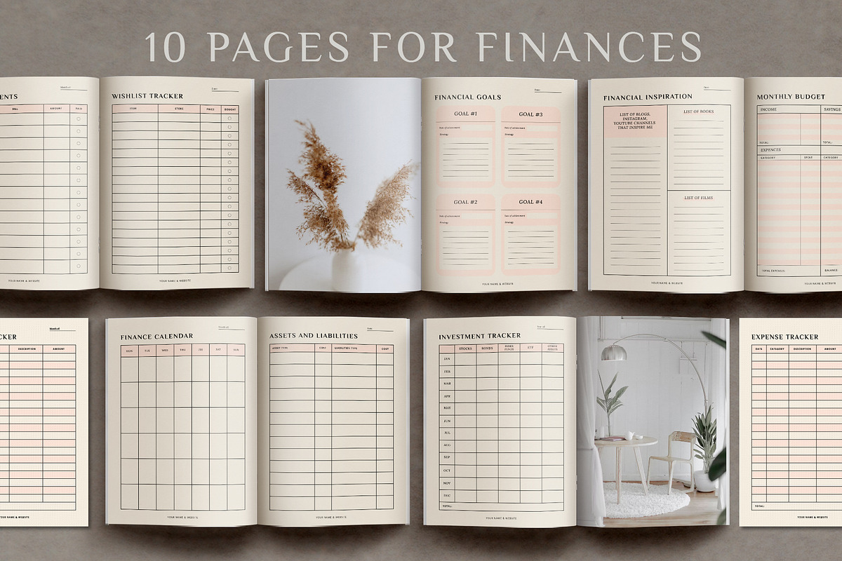 Aesthetic Planner & Calendar, a Stationery Template by Anatartan Design (Photo 7 of 27)