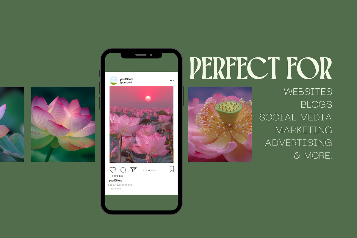 25 Vintage Lotus Flower Stock Photos, a Nature Photo by Incomelion (Photo 5 of 11)