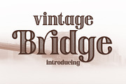 Vintage Bridge Font, a Slab Serif Font by Fox7 By Rattana (Thumbnail 1 of 6)