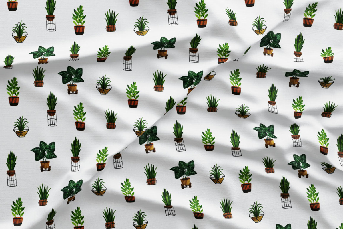 Houseplants. Watercolor set, an Object Graphic by JuliaBadeeva (Photo 8 of 9)