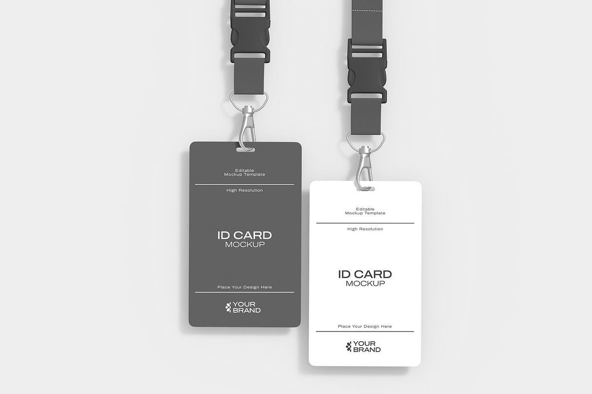 ID Card Lanyard Mockup Set, a Product Mockup by graphypix (Photo 3 of 4)