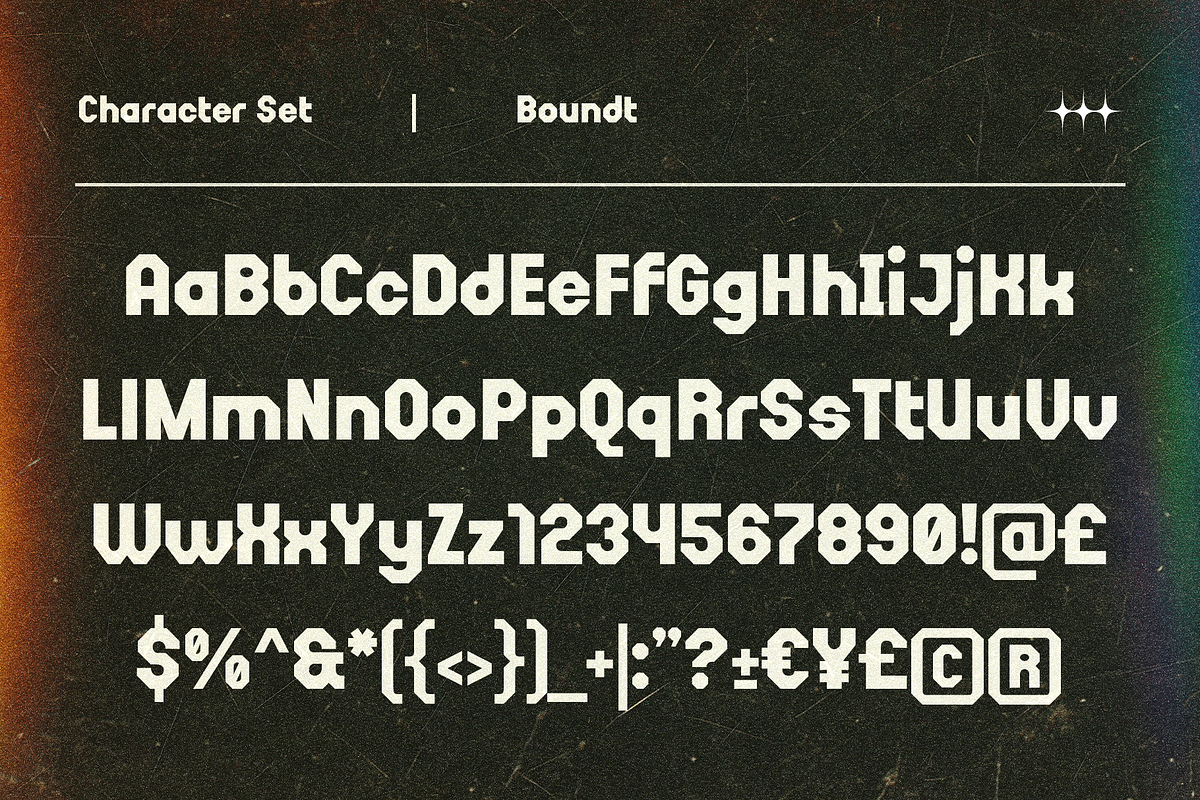 Boundt – Futuristic Geometric Font, a Sans Serif Font by Drizy (Photo 3 of 8)
