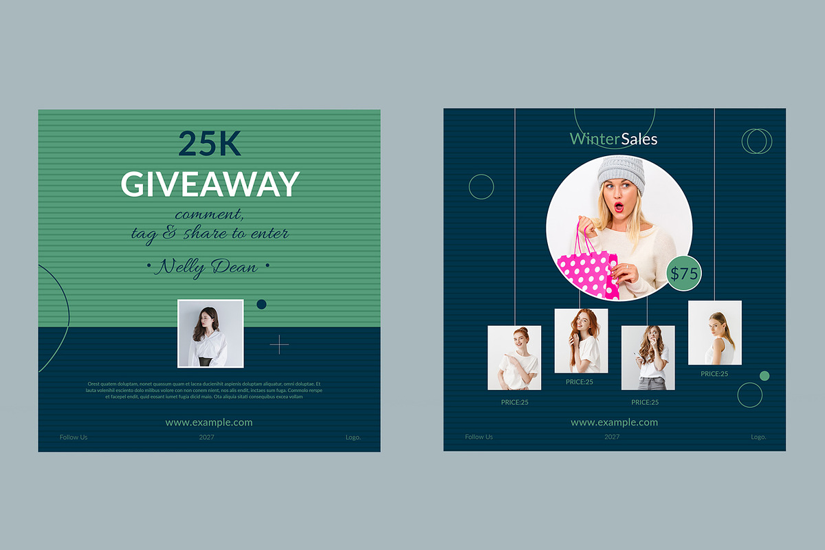 Winter Sale Social Media Post, a Social Media Template by ContestDesign (Photo 4 of 5)