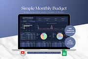 Simple Monthly Budget - Darkmode, a Templates & Theme by The Creative Plans co (Thumbnail 1 of 10)