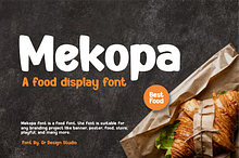 Mekopa - Food Font