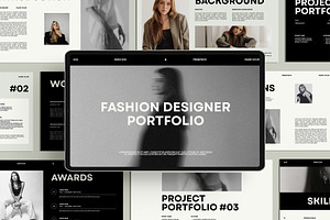 Fashion Designer Portfolio Template, a Presentation Template by Amaré Creative