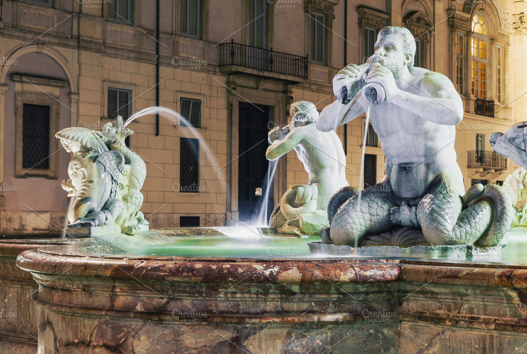 Fontana del Moro fountain in Rome, an Architecture Photo by BOOCYS