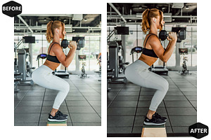 12 Fitness Club Photoshop Actions