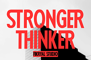 Stronger Thinker – Condensed Font, a Sans Serif Font by Fikryal Studio (Thumbnail 1 of 13)