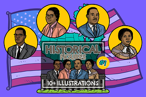 Historical Figures Vector Pack No1