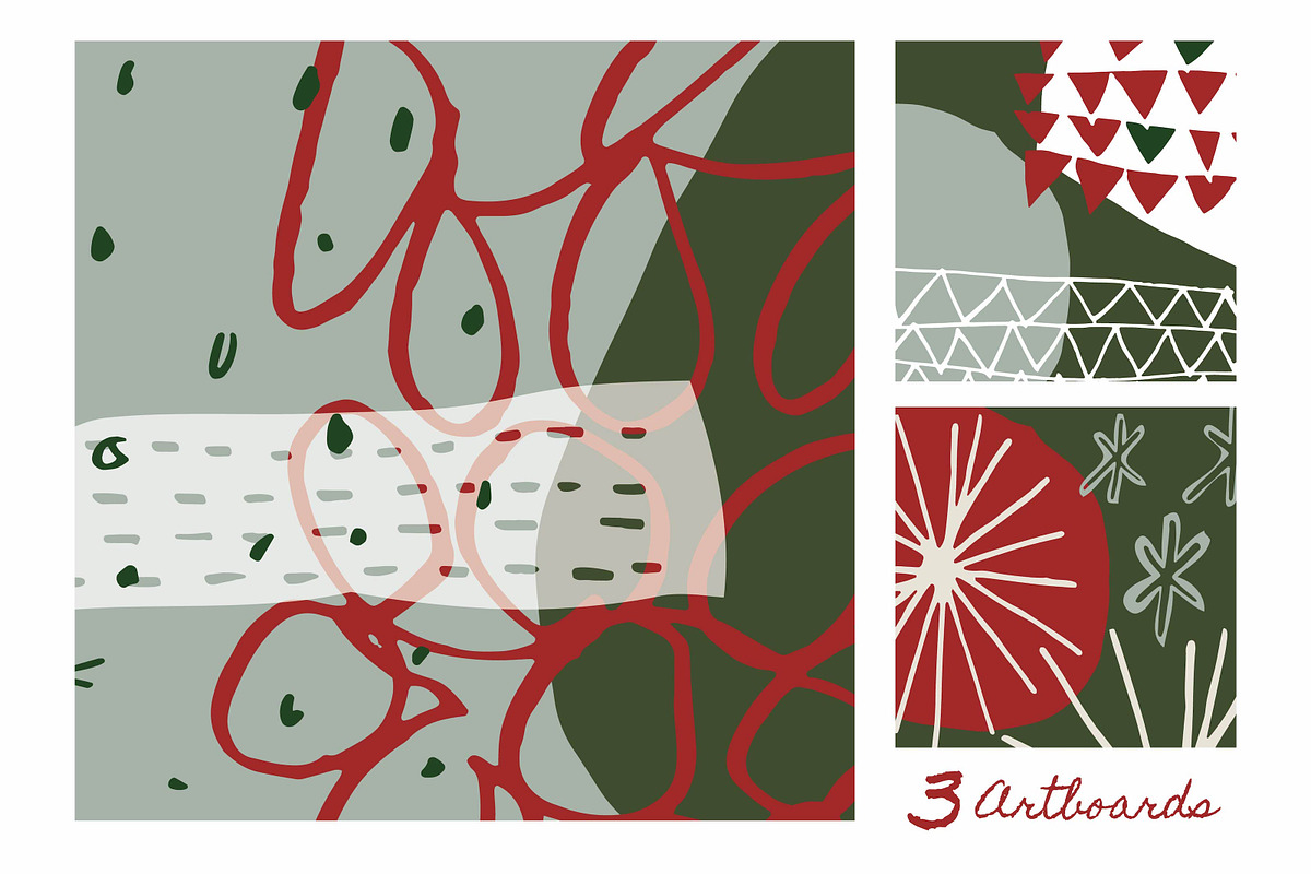 Modern Holiday | Patterns + Artboard, a Pattern Graphic by The Collective Studio (Photo 5 of 10)
