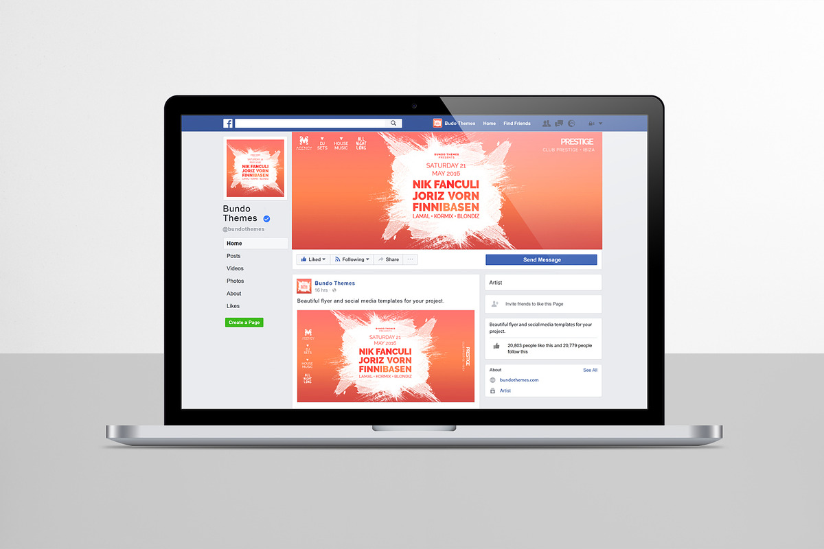 Event and DJ Social Media, a Social Media Template by Bundo Themes (Photo 5 of 5)