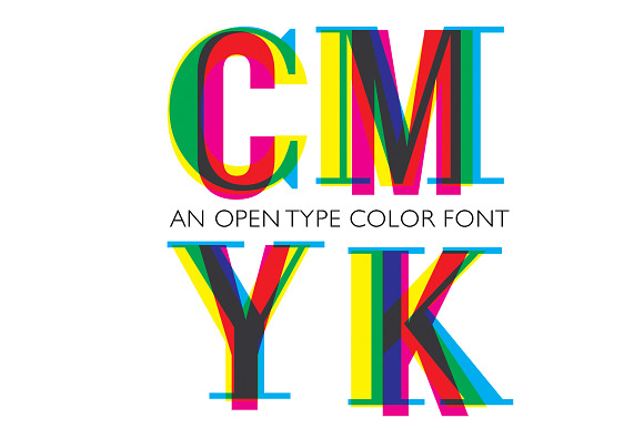 CMYK - OTF colour font preview 4
