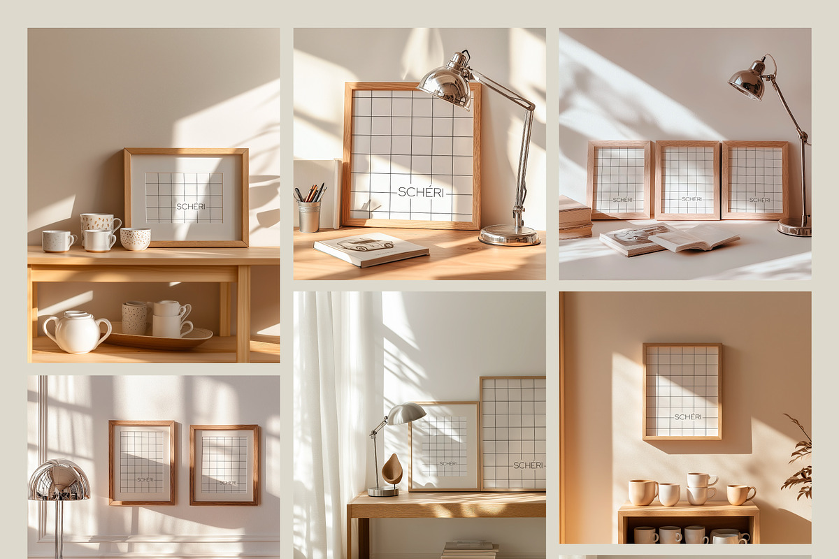 SUNNY HUGS | Frame mockup set, a Household Mockup by SCHÉRI (Photo 8 of 9)
