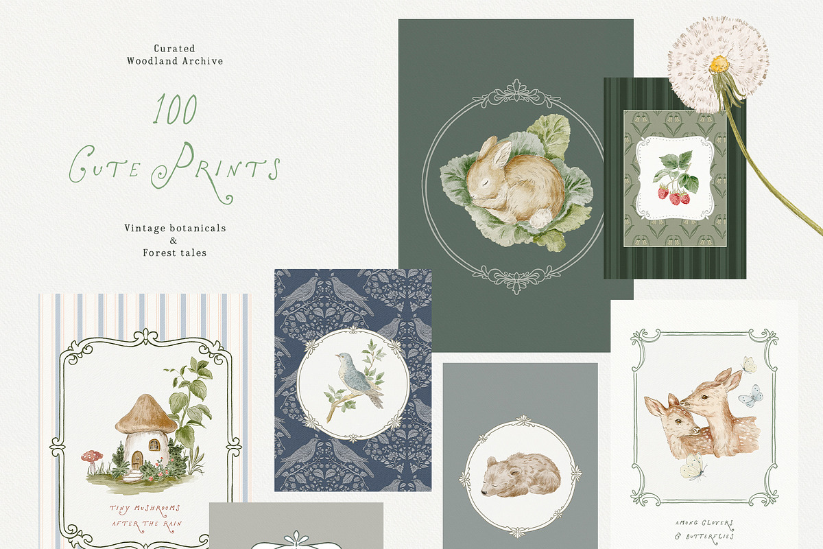 Bramblewood Tales Woodland Clipart, a Decorative Illustration by Muse Artist (Photo 22 of 29)