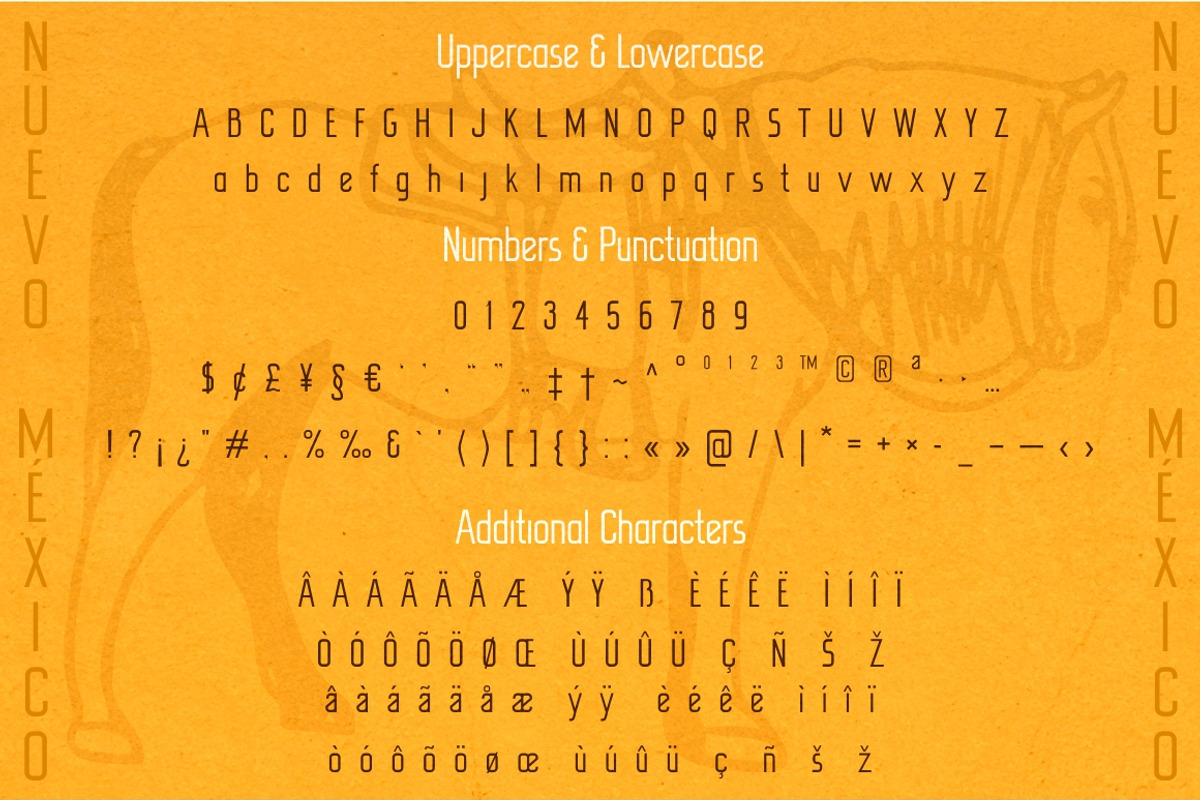 New Mexico southwestern style font, a Sans Serif Font by Fat Hamster (Photo 8 of 12)