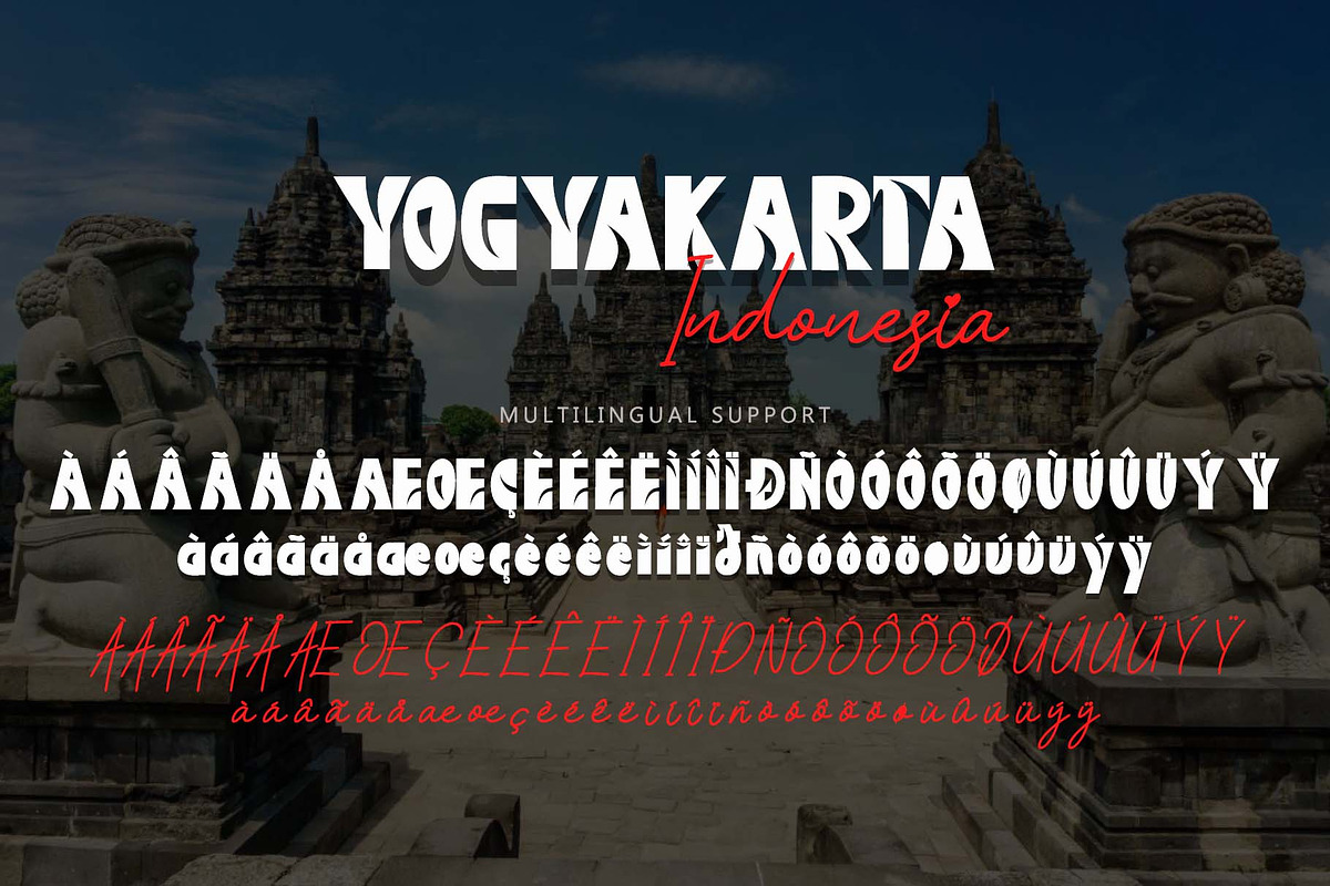 Yogyakarta Indonesia, a Blackletter Font by Yoga Letter (Photo 7 of 8)
