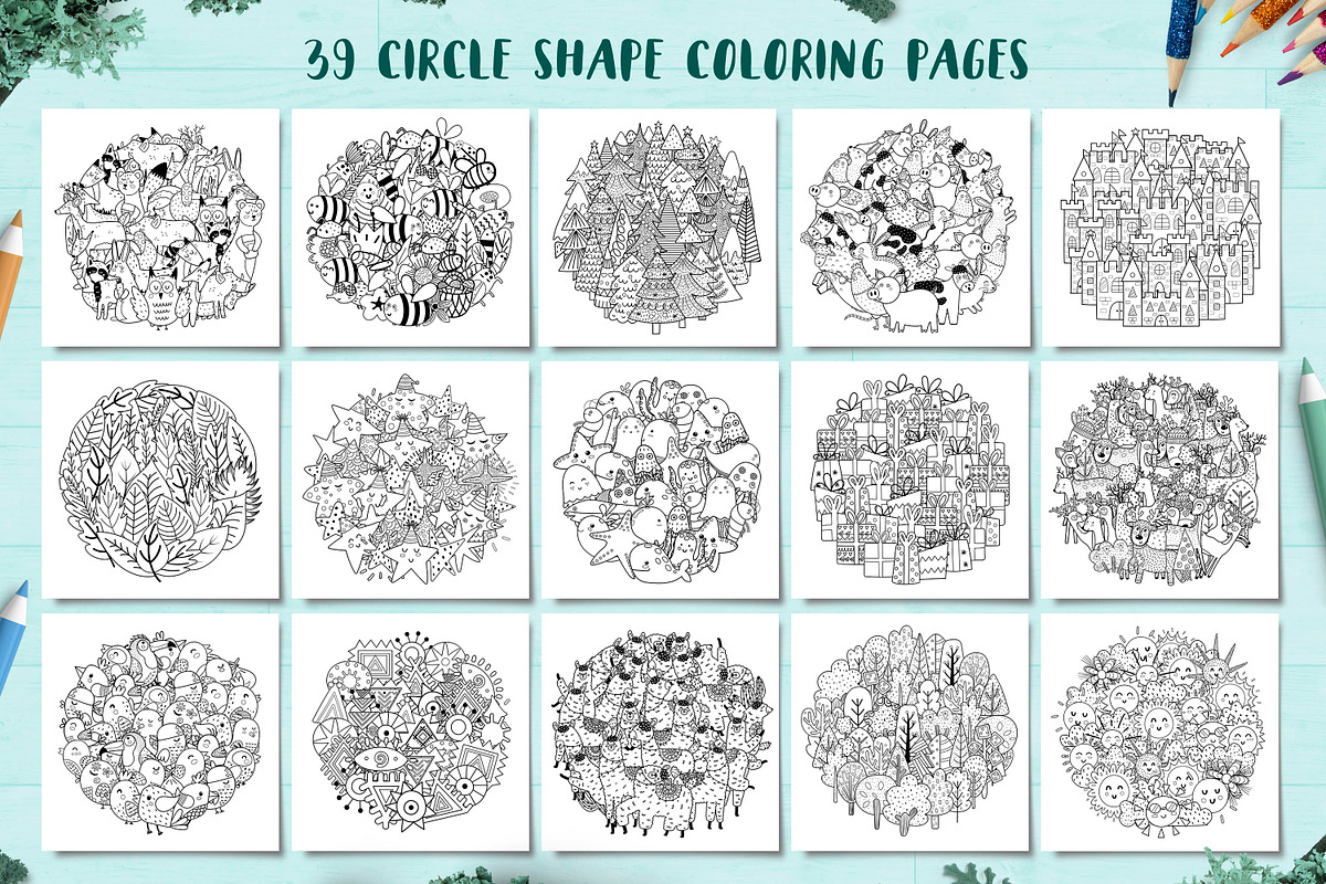 Coloring Pages Mega Collection, an Animal Illustration by Gulnara Sabirova (Photo 5 of 13)