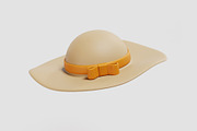 Woman hat Straw Hat, an Object 3D Model by fahad121 (Thumbnail 1 of 7)
