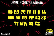 Giallo Italiano - Horror Film Font, a Font by Remedy667 (Thumbnail 6 of 6)