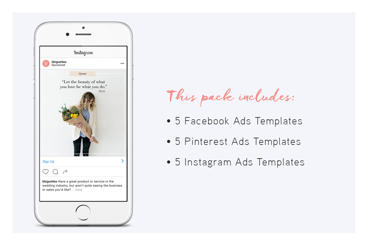 Social Media Pack: Beauty Edition, a Templates & Theme by Bloguettes (Photo 2 of 2)