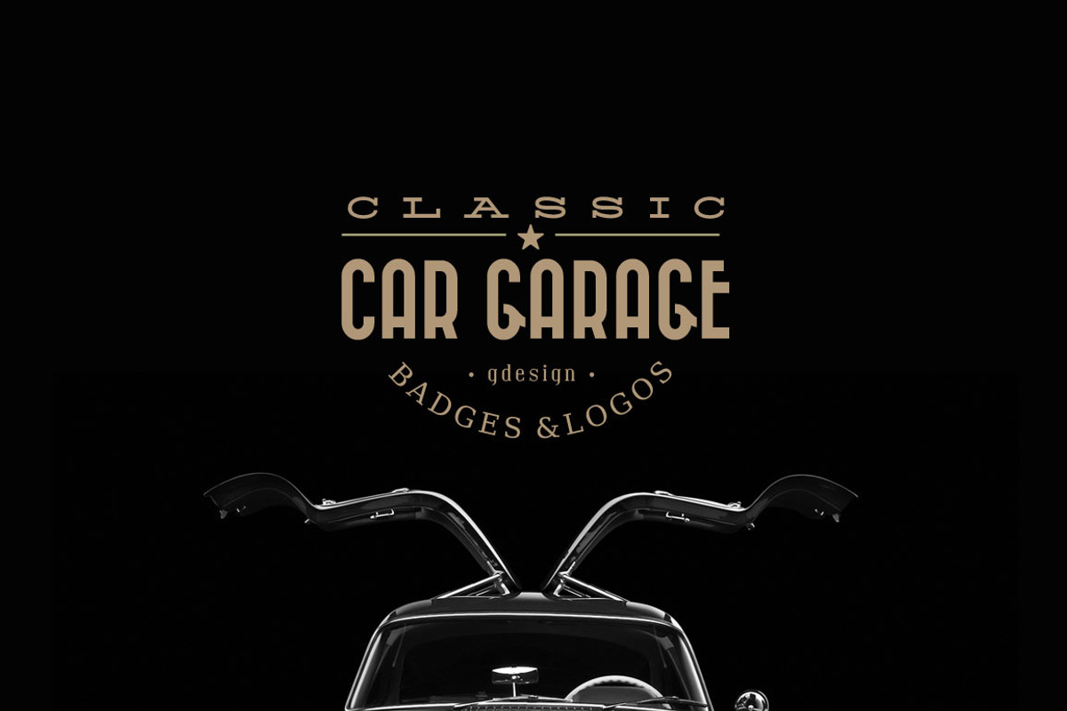 Classic Car Garage Logos, an Object Graphic by g design (Photo 1 of 3)