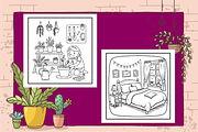 Cozy Girl Homebody Cute & Comfy, an Animal Illustration by Printable Design Store (Thumbnail 4 of 6)