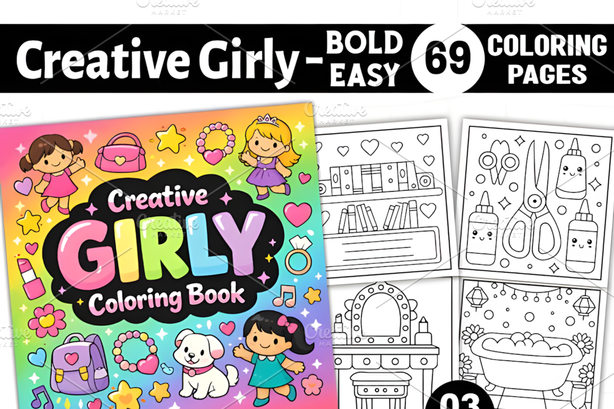 Bold Easy Creative Girly, a Decorative Illustration by Design Station (Photo 1 of 3)
