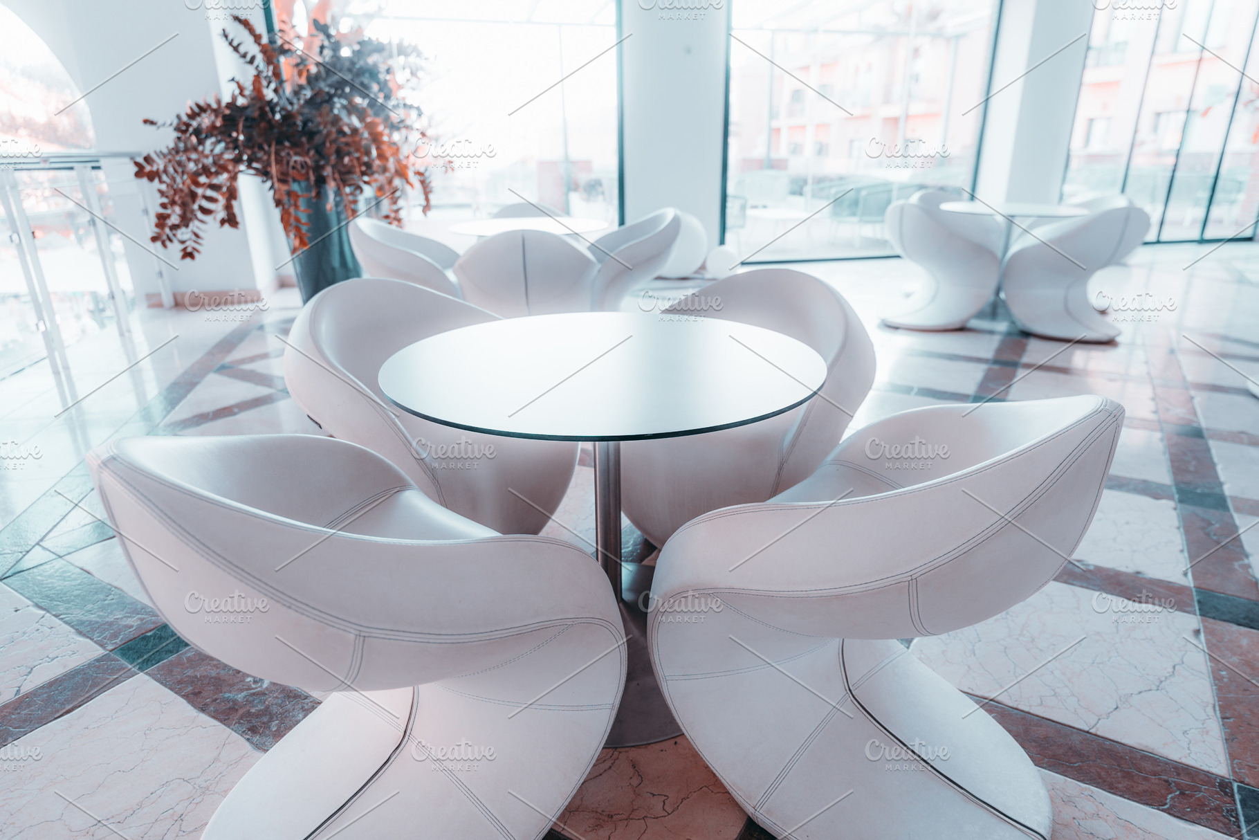 Modern sculptural lounge seating, an Arts & Entertainment Photo by SkyNext
