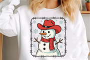 Cowboy Snowman Christmas Glitter Png, an Illustration by Libby Wishes (Thumbnail 3 of 9)
