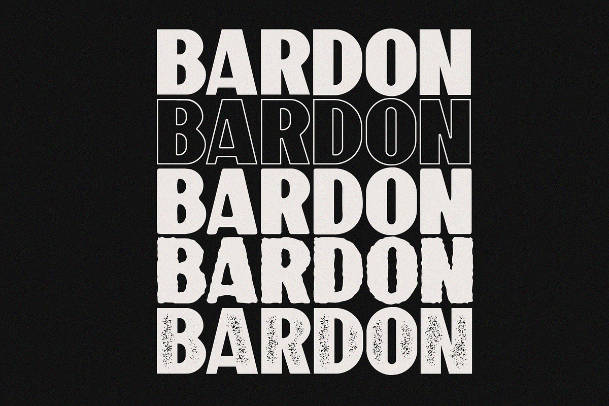 10 Font - Bardon Font Family preview 6