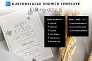 Minimalist Winter Baby Shower Invite, an Invitation Template by Bdemm Studio (Thumbnail 5 of 9)