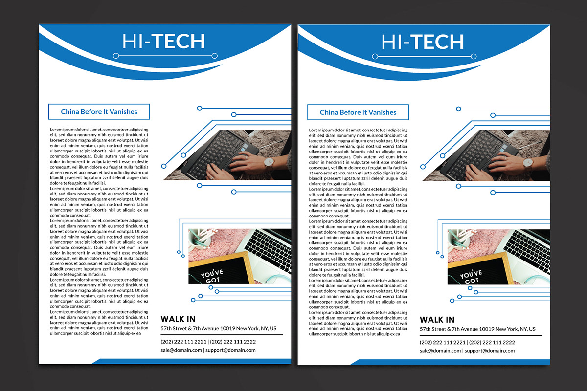 Tech Flyer Template, a Flyer Template by PenciGraphics (Photo 1 of 2)
